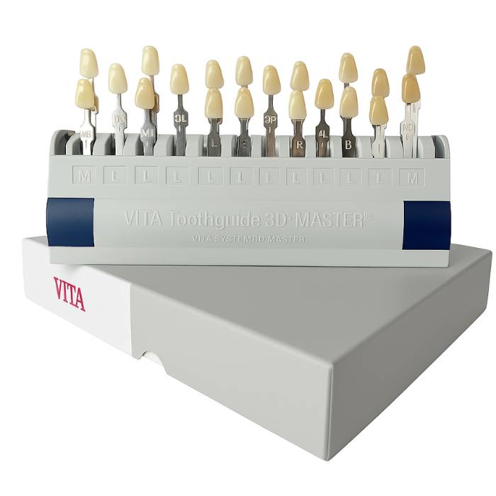 Guía Dental 16 o 29 Tonos para Blanqueamiento y Comparación