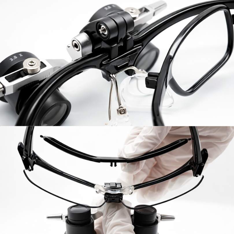 Lupa T1 con Ajuste Interpupilar y Lámpara Frontal