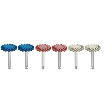 Sistema de Pulido Diamantado RA (baja velocidad) para Resina y Cerámica – 6 Piezas