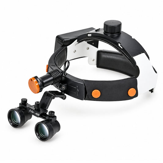 Lupa binocular de cabeza P1 con lámpara LED de 5 W